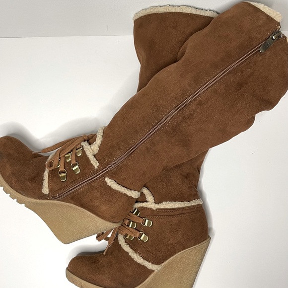 LOFT Shoes - Snow Bunny Knee High Boots with Shearling